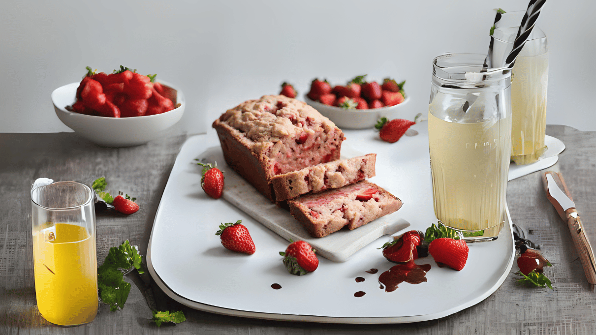 Easy gluten free strawberry bread